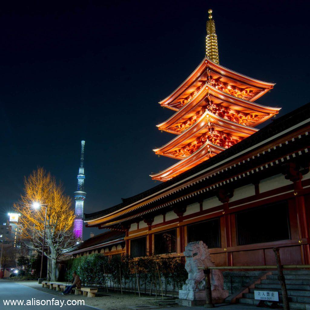 Sensoji Five-Storied Pagoda, one of the best things to do in Asakusa