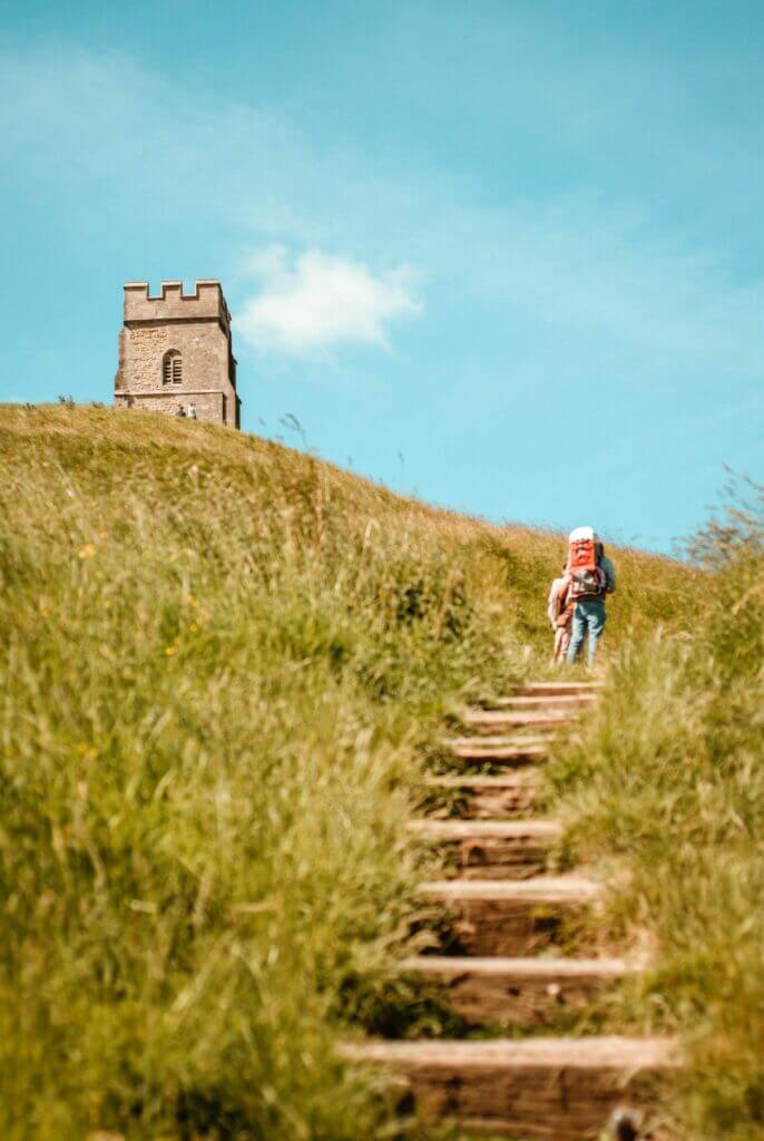 Steps leading to Glastonbury Tor