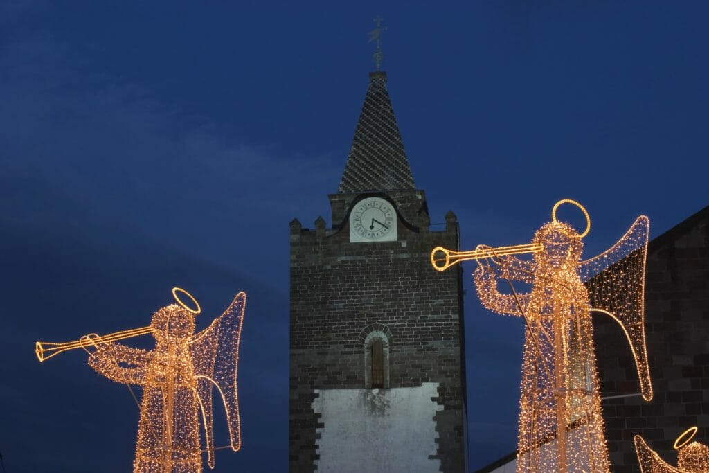Christmas Decorations - angels and cathedral - Funchal - Madeira